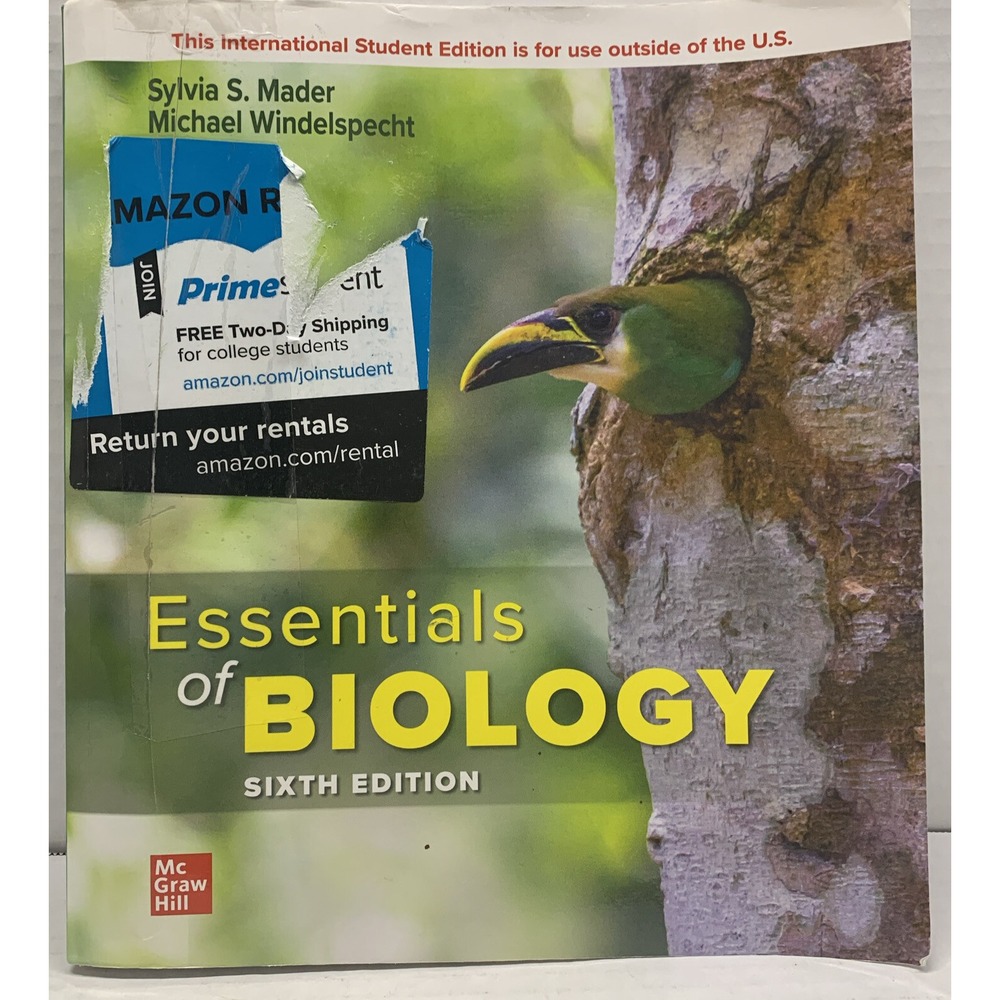 Essentials of Biology - Paperback By Mader, Sylvia, 2021, 6th edition.